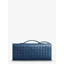 Andiamo Leather Clutch with Intrecciato Pattern