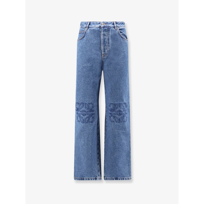 Anagram Baggy Jeans with embroidery on the front