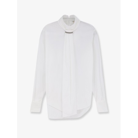 Cotton blend shirt with Monili detail