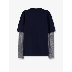 Blend of virgin wool, cashmere and silk sweater