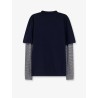 Blend of virgin wool, cashmere and silk sweater