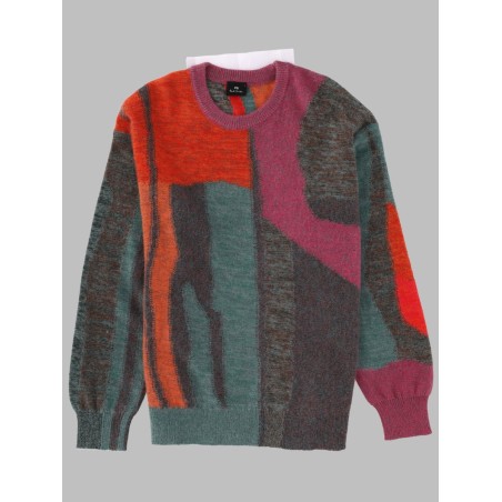 MAGLIA CON MOTIVO FLOREALE GLITCH