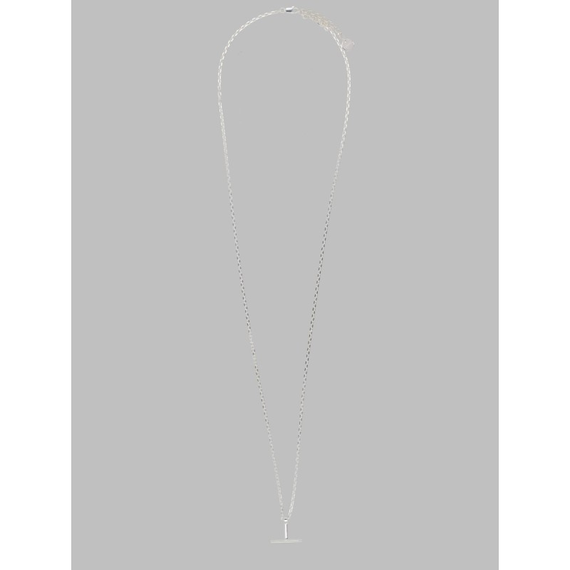 COLLANA A CIONDOLO A T IN ARGENTO