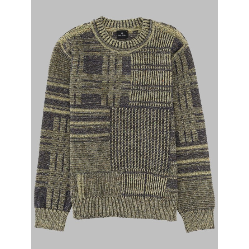 MAGLIA "PATCHWORK" IN COTONE