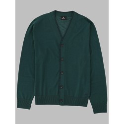 CARDIGAN IN LANA MERINO CON BOTTONI
