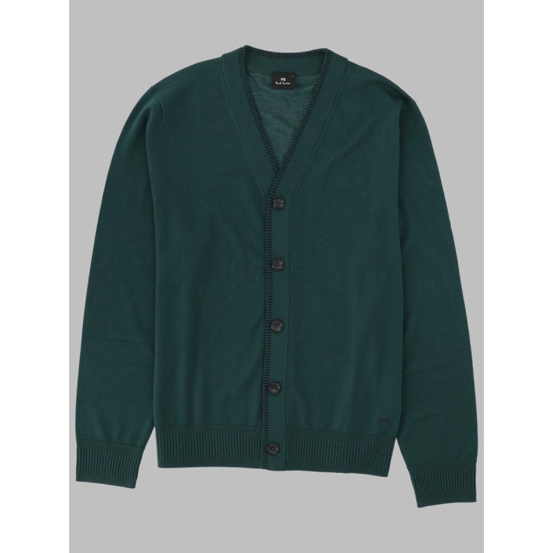 CARDIGAN IN LANA MERINO CON BOTTONI
