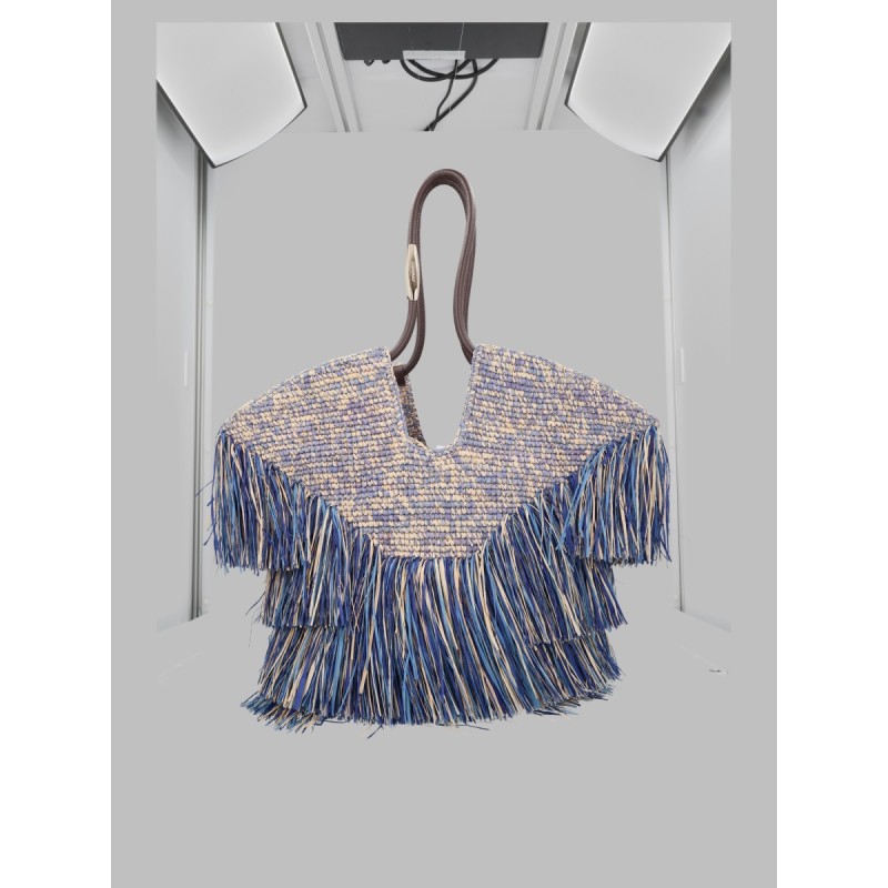 BORSA TOTE "GOLDENTIME" MEDIUM CON FRANGE