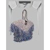 BORSA TOTE "GOLDENTIME" MEDIUM CON FRANGE