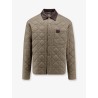 Cannage Shirt/Jacket with Dior patch and leather collar