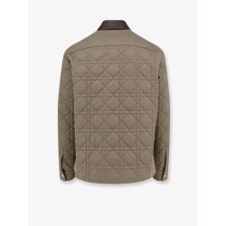 Cannage Shirt/Jacket with Dior patch and leather collar