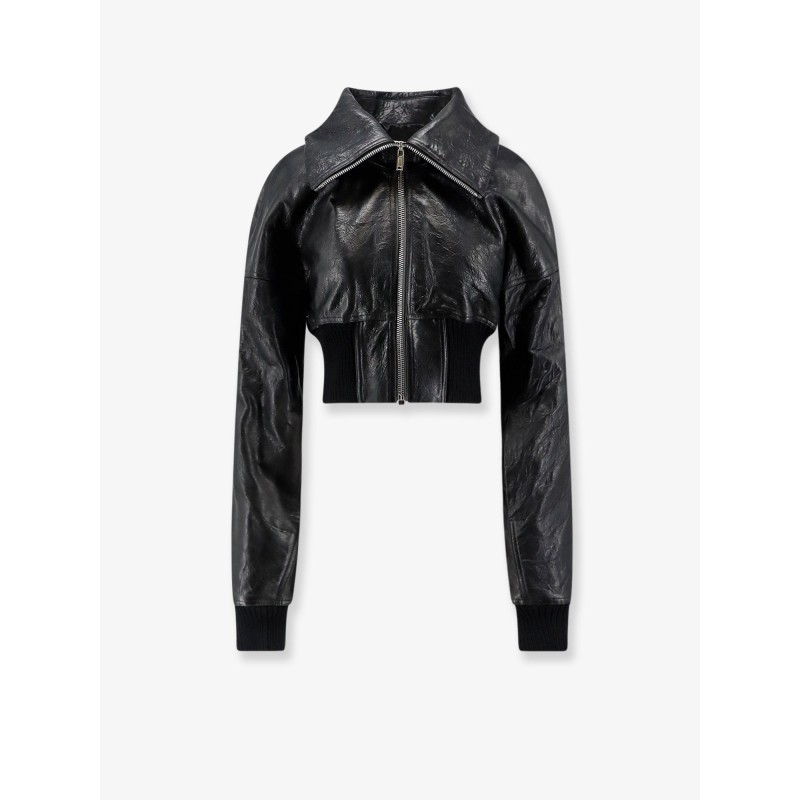 Dracuflight Cropped Leather Jacket