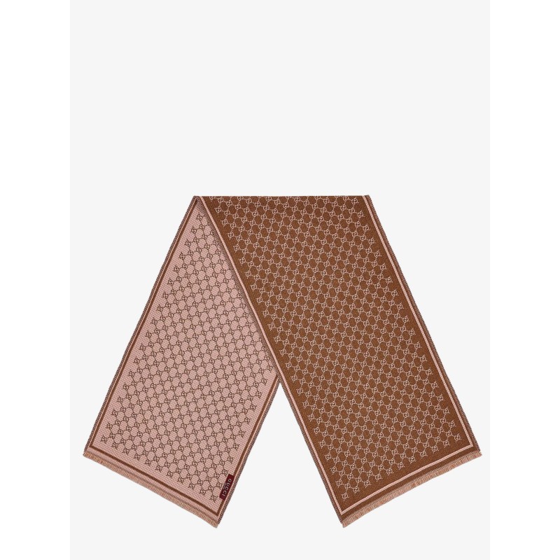 Wool scarf with GG motif