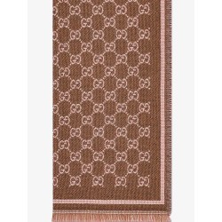 Wool scarf with GG motif