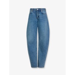 Blue denim jeans