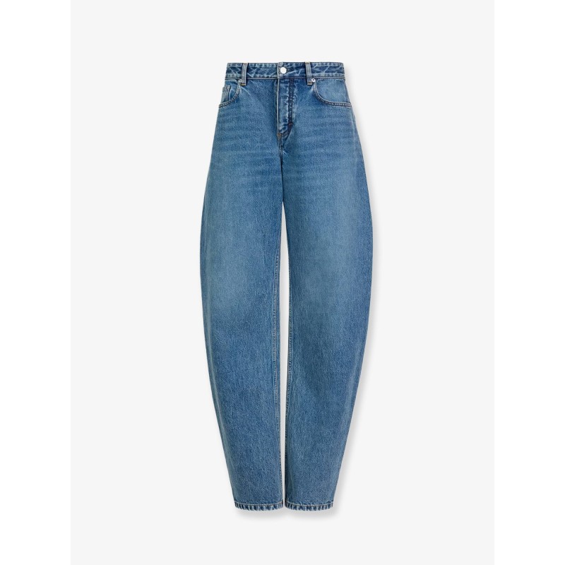 Blue denim jeans