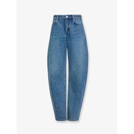 Blue denim jeans