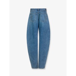 Blue denim jeans