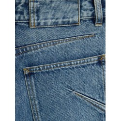 Blue denim jeans