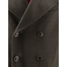 Double-breasted virgin wool coat
