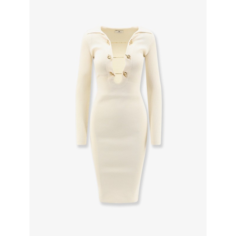 Long viscose blend dress
