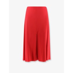 Midi silk skirt