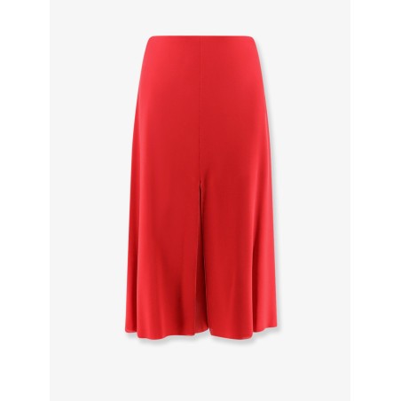Midi silk skirt