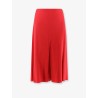 Midi silk skirt