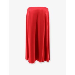 Midi silk skirt