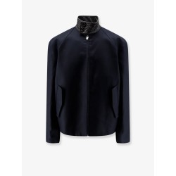 Harrington compact cotton gabardine jacket