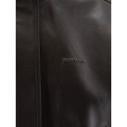 Giubbino in pelle smanicato