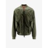 Nylon bomber with orange lining