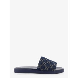Denim sandals with GG motif
