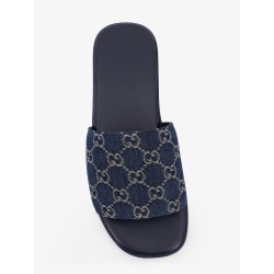 Denim sandals with GG motif