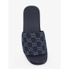 Denim sandals with GG motif