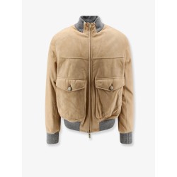 Padded suede jacket