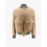 Padded suede jacket