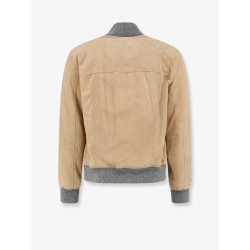 Padded suede jacket