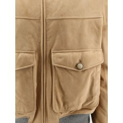 Padded suede jacket