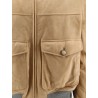 Padded suede jacket
