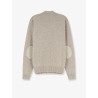 Cashmere blend cardigan with Intreccio patch