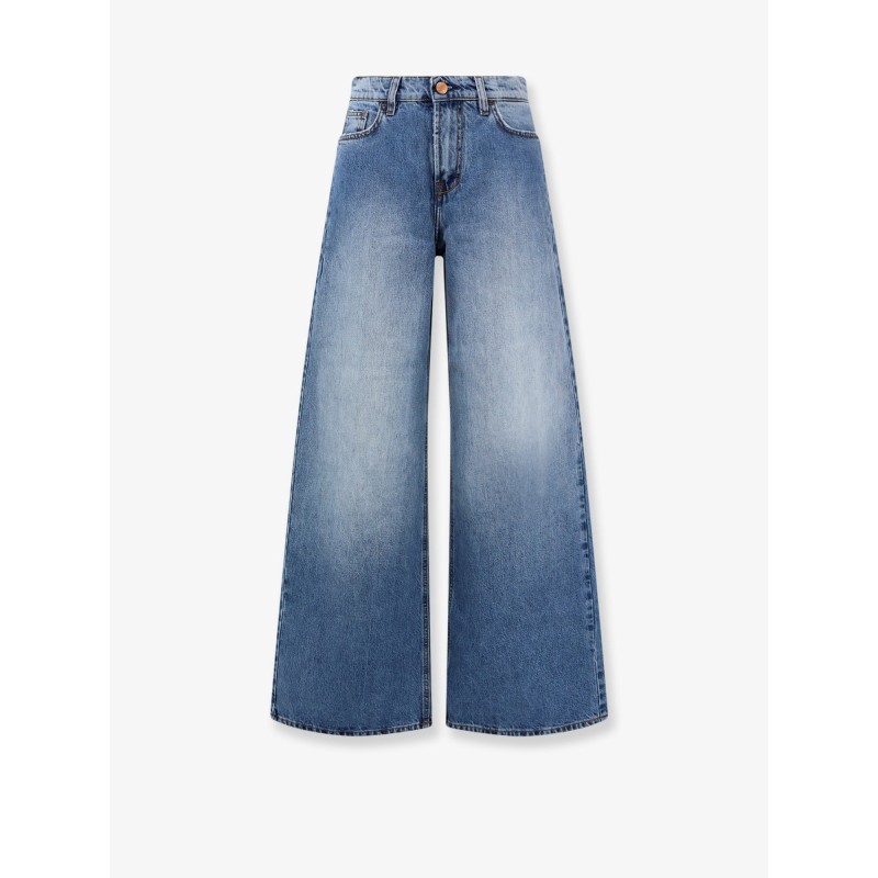 Blue denim jeans