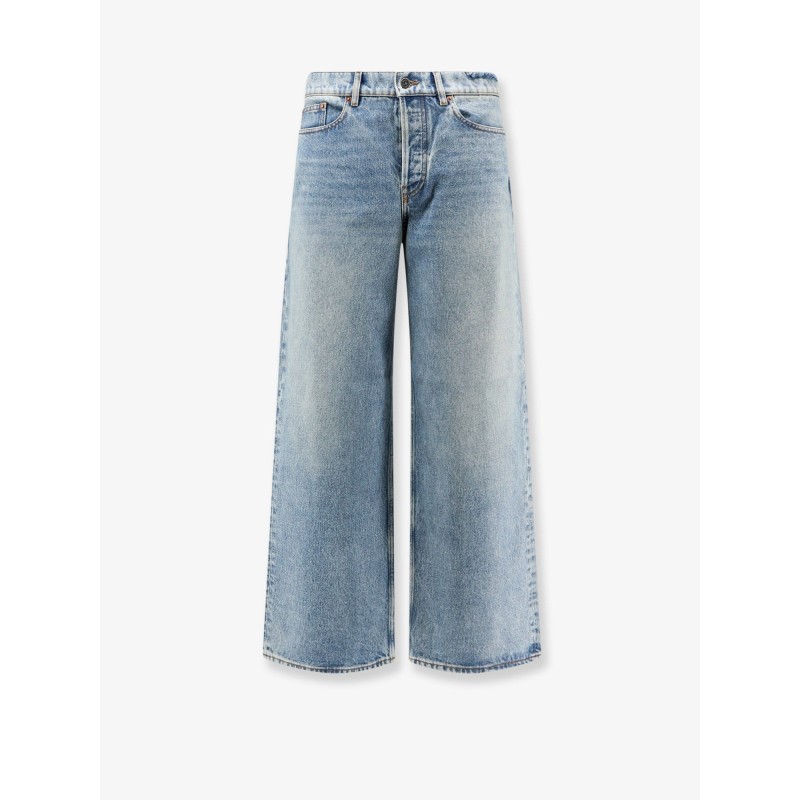 Blue denim jeans