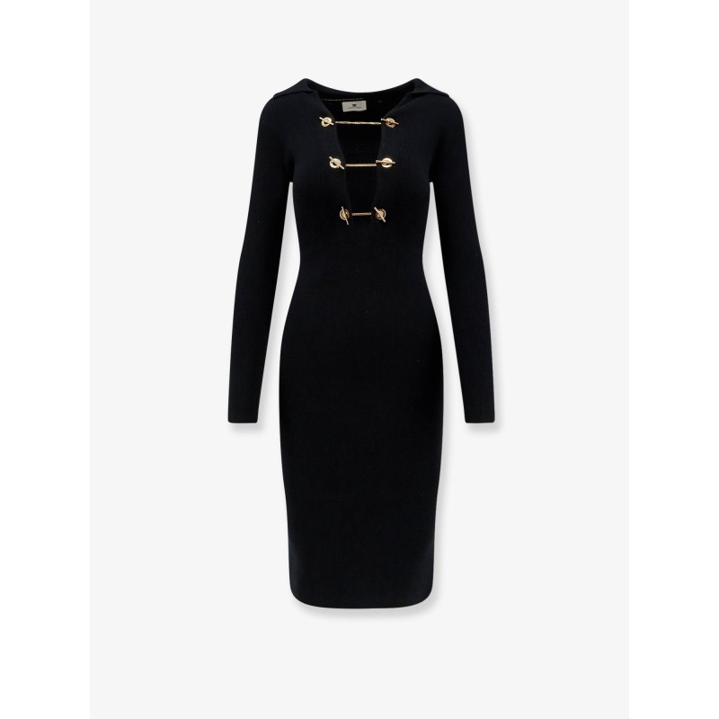 Long viscose blend dress