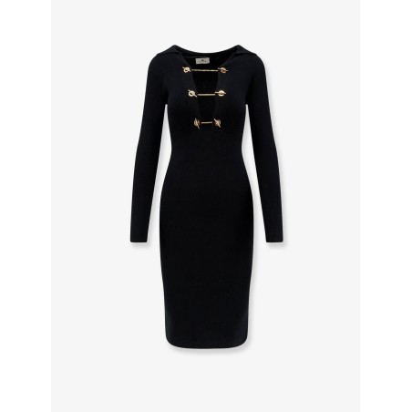 Long viscose blend dress