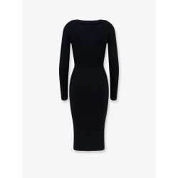 Long viscose blend dress