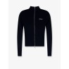 Cotton cardigan with front logo inlay
