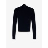Cotton cardigan with front logo inlay