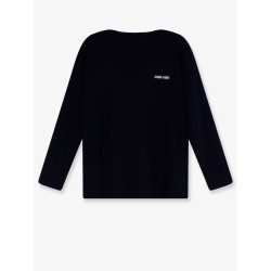 Wool sweater with lettering logo