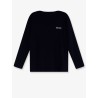Wool sweater with lettering logo