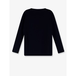 Wool sweater with lettering logo